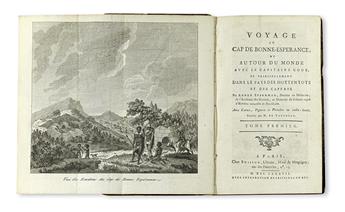 SPARRMAN, ANDERS. Voyage au Cap de Bonne-Espérance et autour du Monde avec le Capitaine Cook.  3 vols.  1787